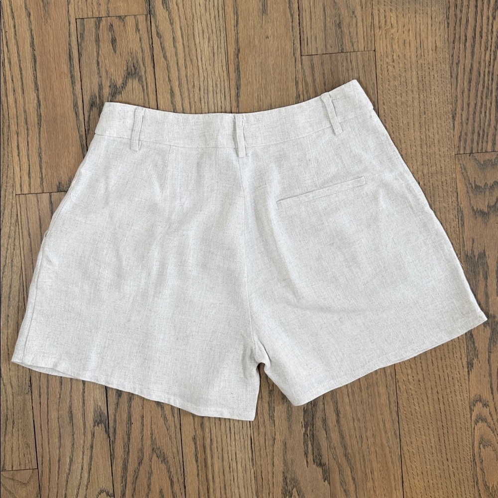 West of Melrose Tilly’s Women's Linen Oatmeal Shorts Size X-Small - Picture 5 of 11